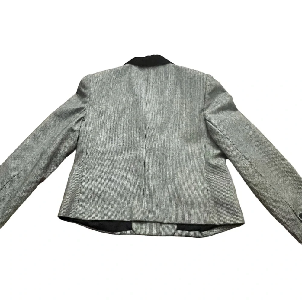 Vintage 1980’s Herringbone Black/White Blazer, Union Made, Great Quality, Medium